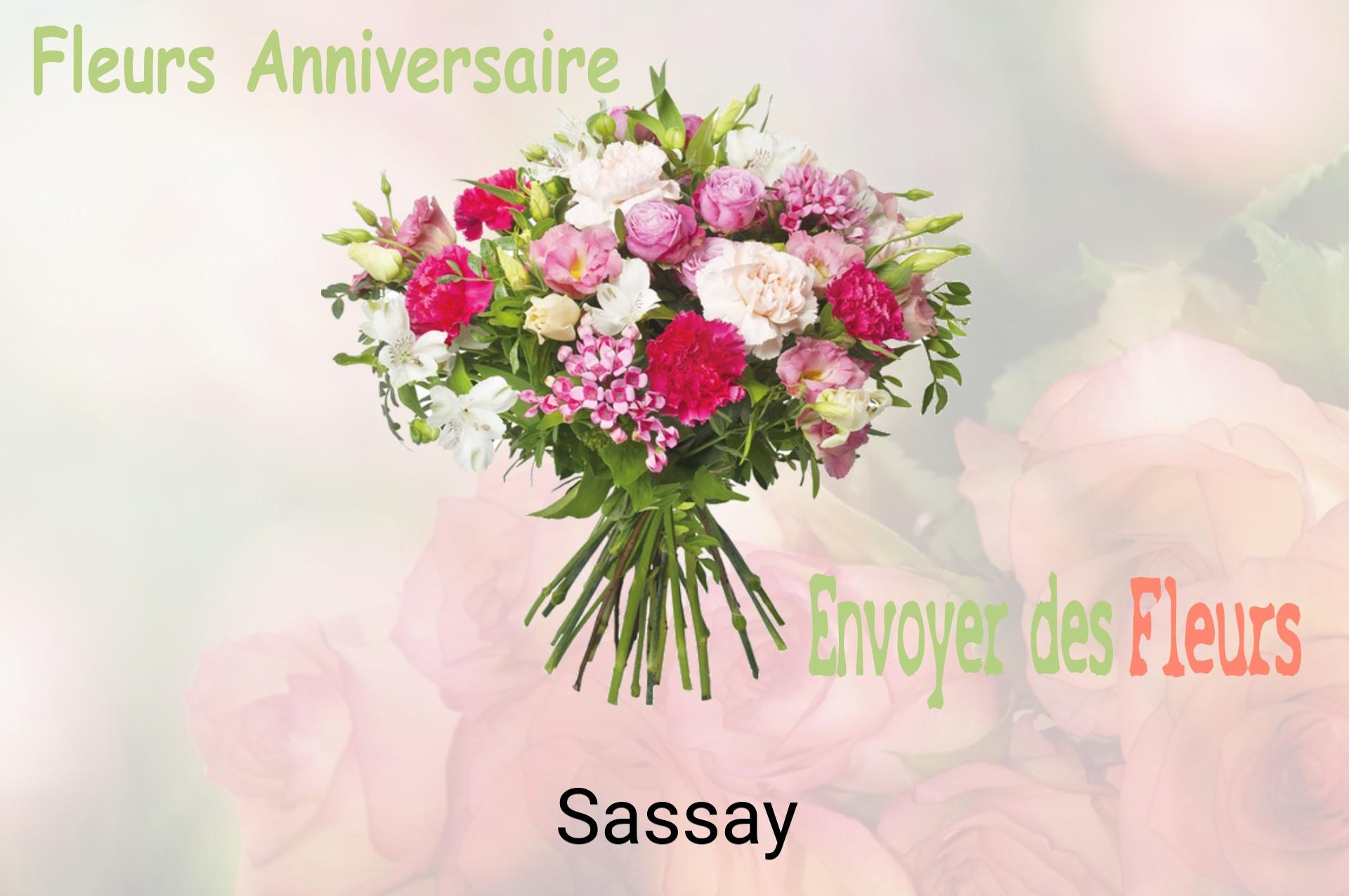 Bouquet de fleurs d’anniversaire livré à Sassay